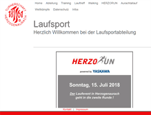 Tablet Screenshot of laufsport.tsherzogenaurach.de